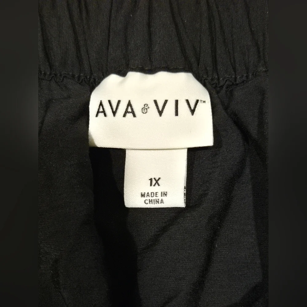 NWT Ava & Viv Black Women's Skirt